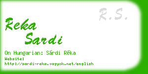 reka sardi business card